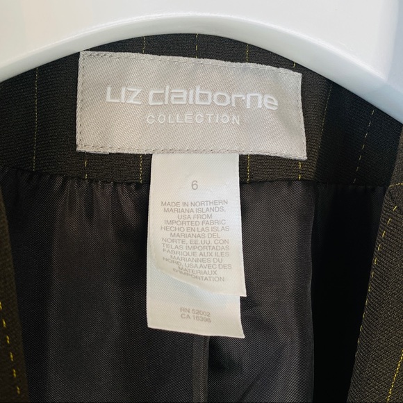 Liz Claiborne Collection Striped Blazer Jacket 8 - Picture 5 of 8